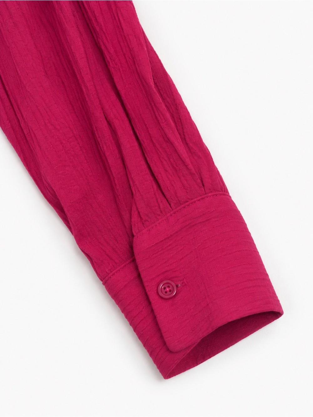 NWT Zara Fuchsia Pink Wrap Mini Dress Long Sleeve Size L - Picture 5 of 6